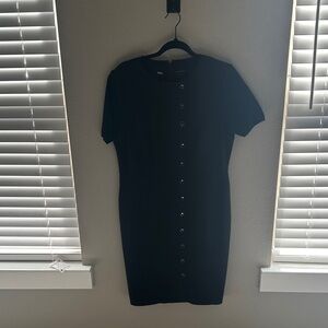 Elie Tahari Black Button-Down Dress